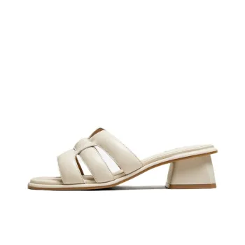 BASTO Leather Patchwork Quiet Slide Slippers Women's