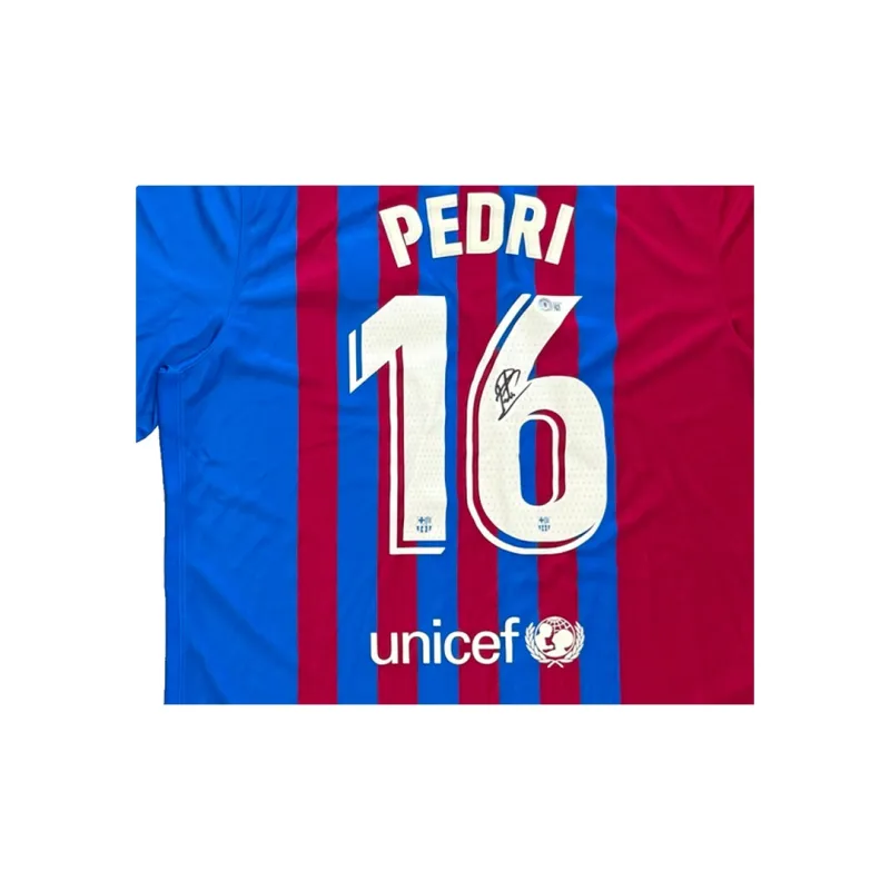 Three For Barcelona Team Jersey Beckett Official Certification, Deluxe Framing, Outer Frame Approx. 65x85cm Unisex-3