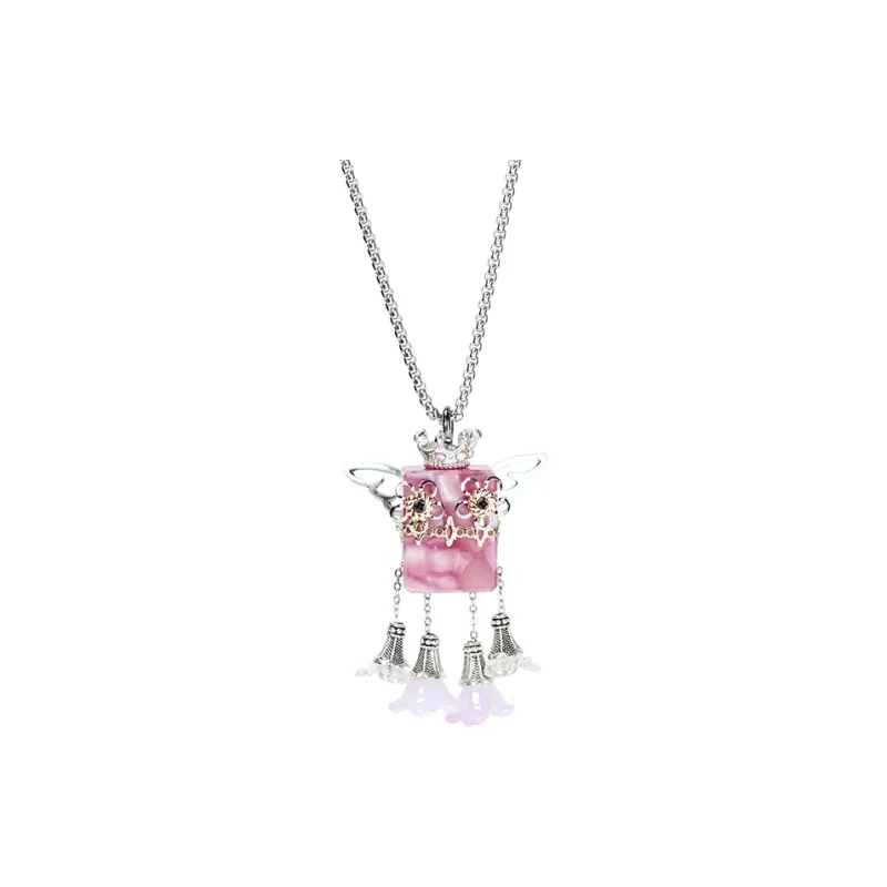 Wood Devil Alloy Necklaces Unisex-4
