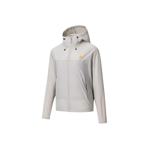 Anta Outdoor Collection Breathable UV Protection Sun Protection Clothing Women's Sand Dune Gray