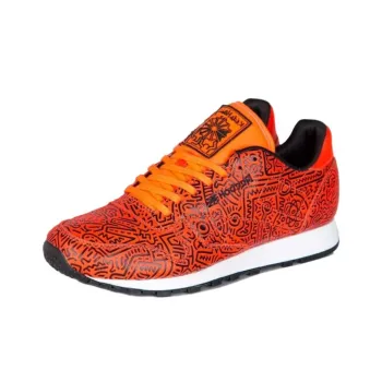 Keith Haring x Reebok Anti Slip Wear Resistant Low Top Casual Shoes Unisex Orange