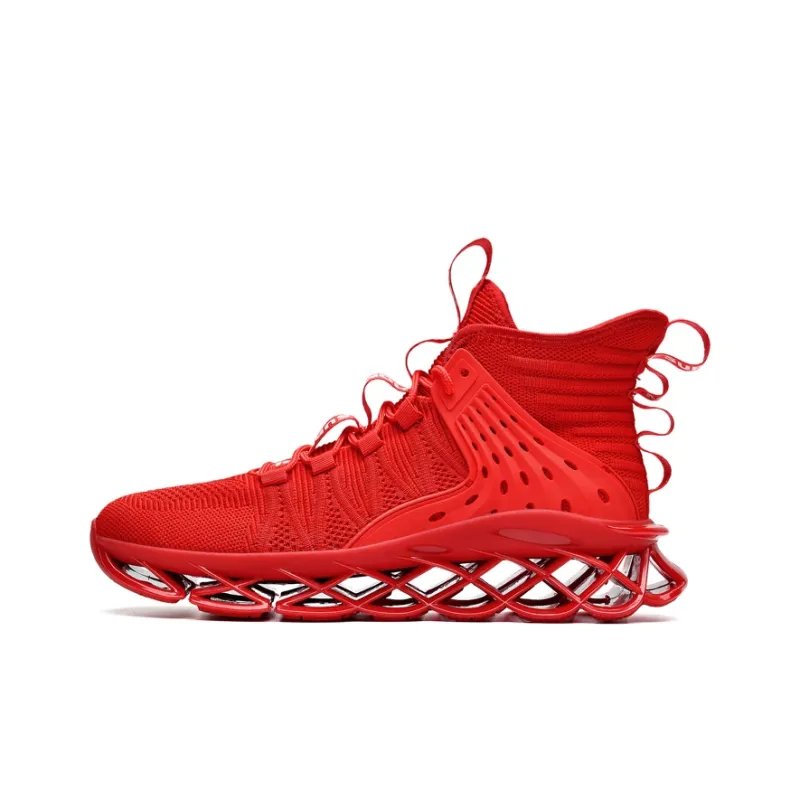AMICNIEGD Shock Absorbers With Slip Resistant And Abrasion Resistant Properties High Top Casual Shoes Men's-13