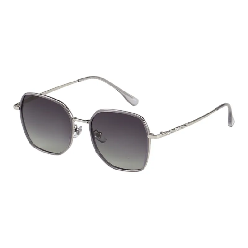 PRETTYALLUSION PC Metal Irregular Shape Sunglasses Women's-0