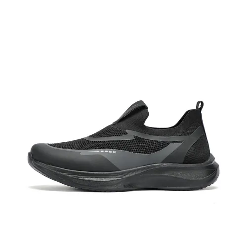 RED DRAGONFLY Men's Summer Comfortable Fashion Casual Shoes Men's Black Gray Low Top Breathable