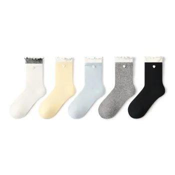 Primeet Mid Calf Socks Women's 5 Pack