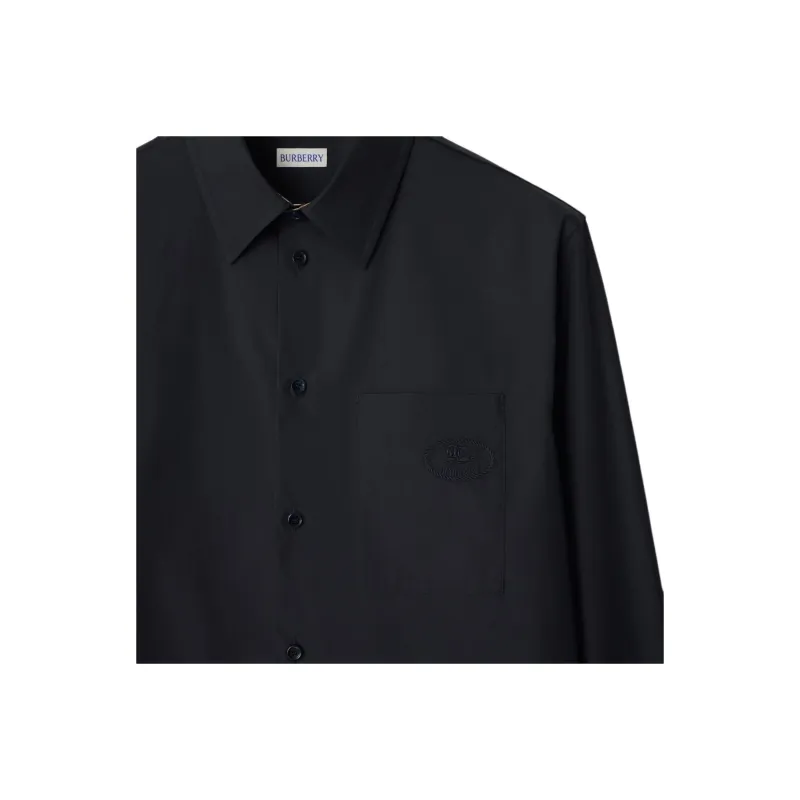 Burberry Shirt Men's Marine Blue-4