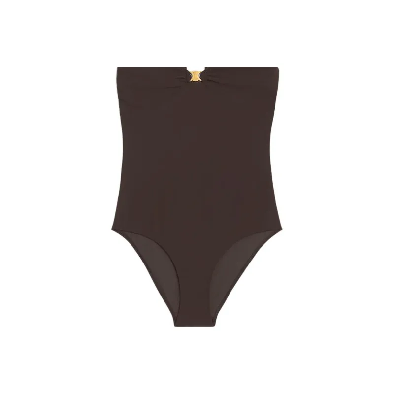 CELINE SS23 One piece Swimsuit Women's Brown-3