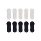 10-Pack (White 5+Navy Blue 5)