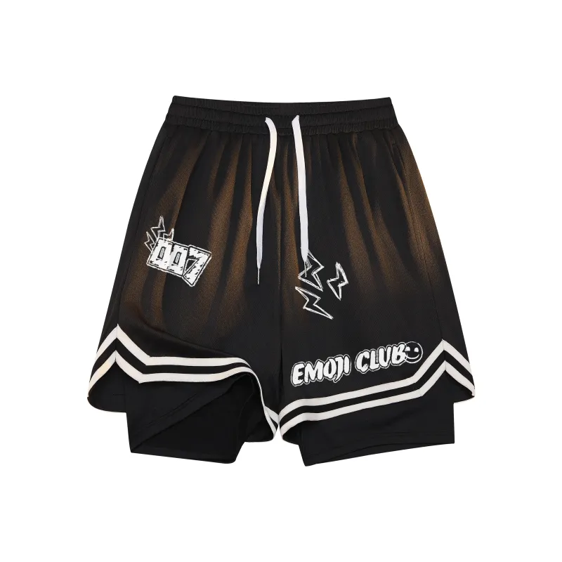 Emoji Basketball Shorts Unisex-0