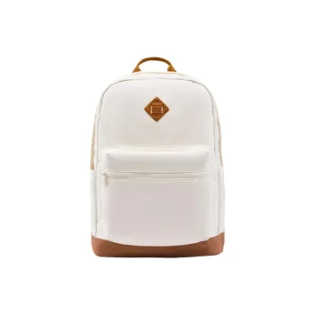 LiNing Sports Life Collection Polyester Backpack Unisex Eggnog Gray & Tea Brown