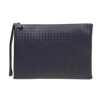 Bottega Veneta Sheepskin Clutch Women's Blue