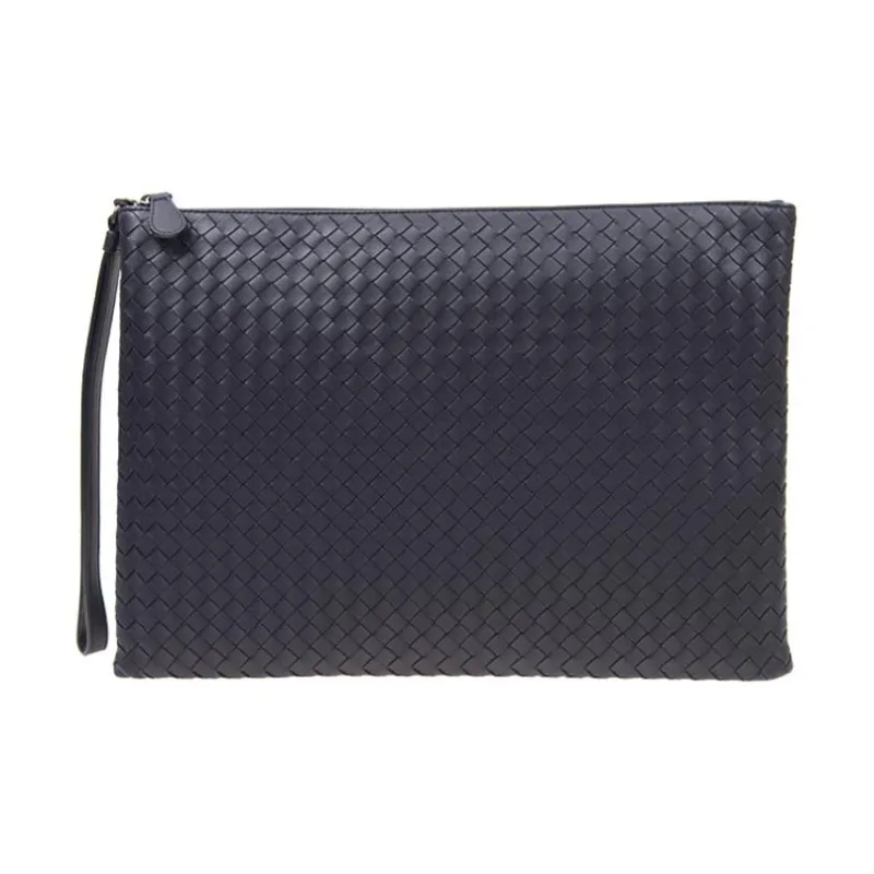 Bottega Veneta Sheepskin Clutch Women's Blue-0