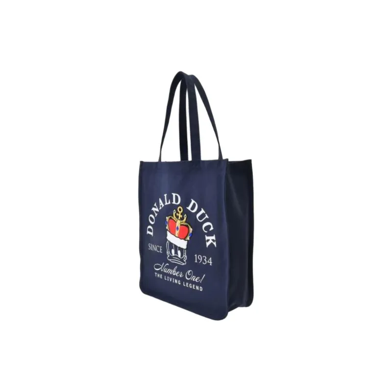 Disney Cotton Tote Bag, Shopping Bag, Handbag, Shoulder Bag Unisex Dark Blue-1