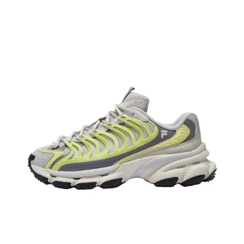 FILA FUSION Anti Slip Wear Resistant Low Top Casual Shoes Women's Gray Green