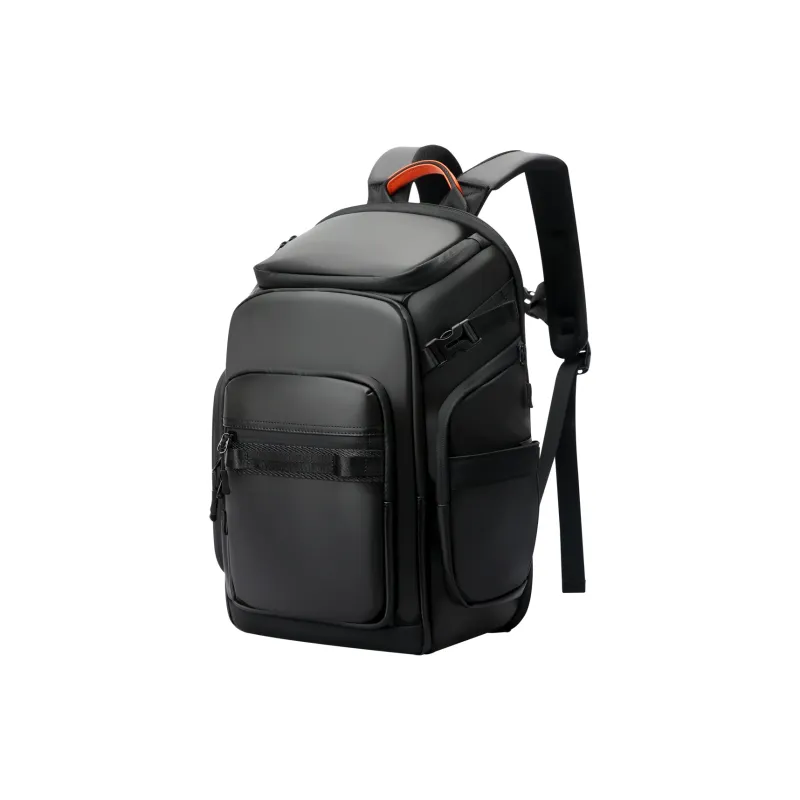 BOPAI Fabric Cameras Backpack Men's Black-0