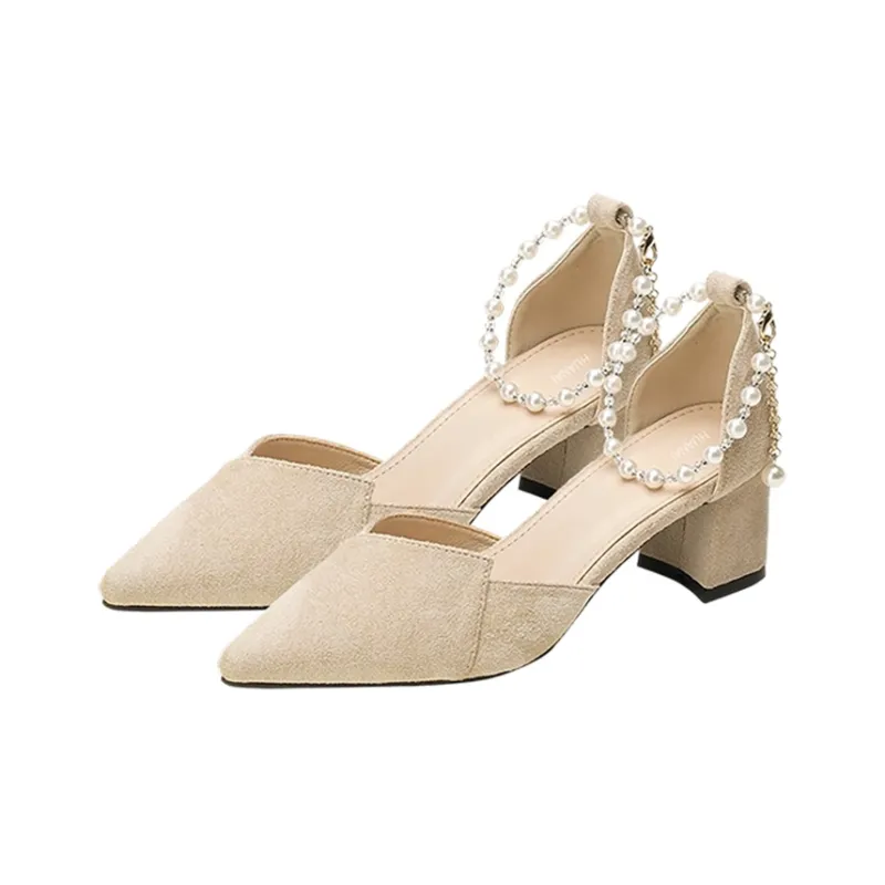 HUANAI Chunky Heel High Heels Women's-1