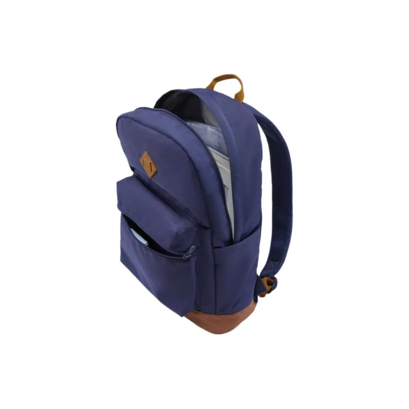 LiNing Sports Life Collection Polyester Backpack Unisex Dark Ship Blue & Tea Brown-4