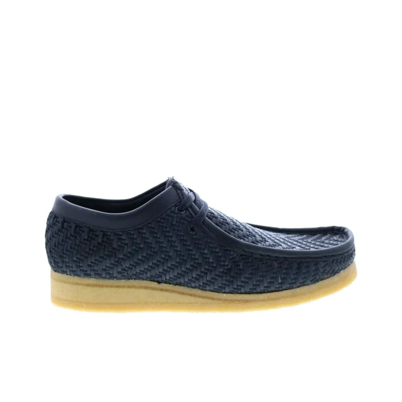 Clarks Originals Wallabee Boot Black Raffia-1