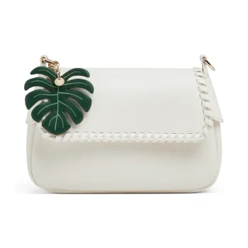 CHARLES&KEITH PU Shoulder Bag Women's Milk White
