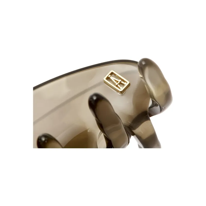 ALEXANDRE DE PARIS Camouflage Jade Bead Medium Size Claw Clip Women's-5