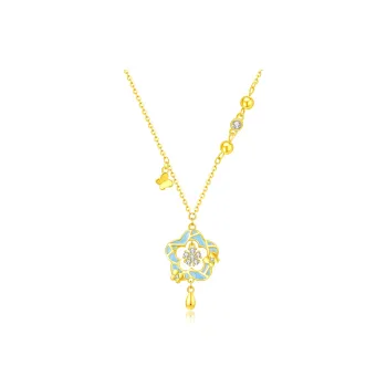 Lao Feng Xiang S925 Silver Necklaces Women's
