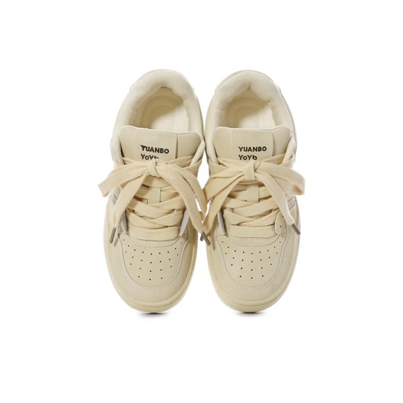 The New Age Family Low Top Skateboard Shoes Women's Yellow-2