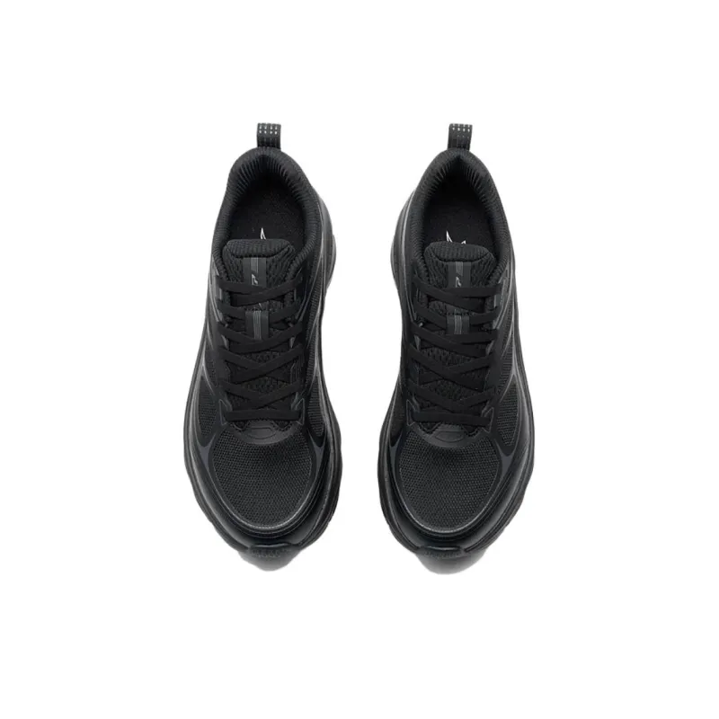 XTEP Slip Resistant Coverage Low Top Casual Running Shoes Men's Black-3