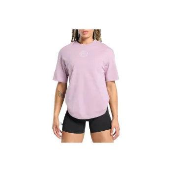GYMSHARK Drop Shoulder Sleeve T Shirt Women's Pink