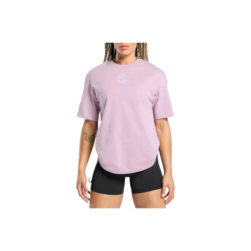 GYMSHARK Drop Shoulder Sleeve T Shirt Women's Pink-0