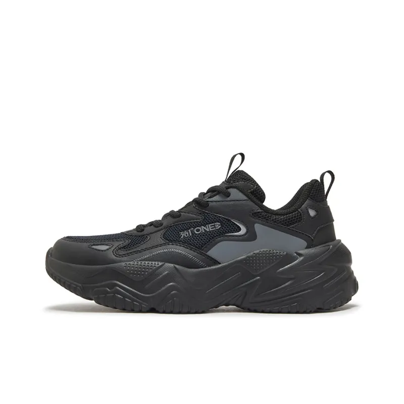 361° Slip Resistant, Abrasion Resistant, Breathable Low Top Casual Shoes Women's Black Smoke Gray-0