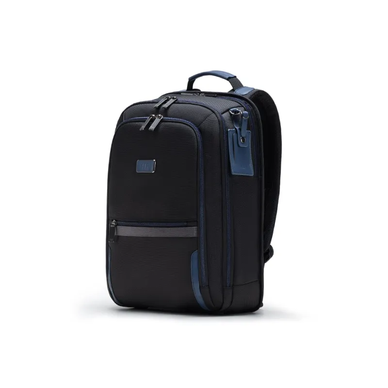 HLA Polyester Backpack Unisex Black/Blue-6