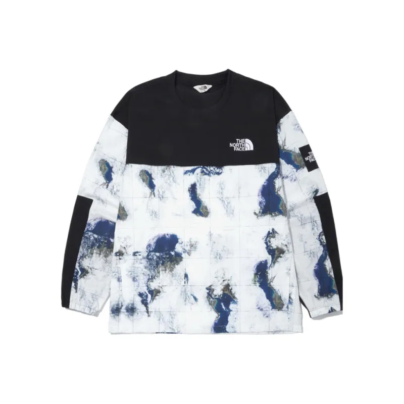 THE NORTH FACE Sweatshirt Unisex Earth Printing And Dyeing Blue-0