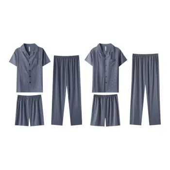 Cotton Gene Pajama Set Men's Multiple Packs