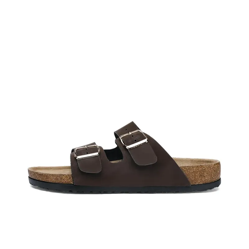 BOREE Slide Slippers Unisex Brown-8