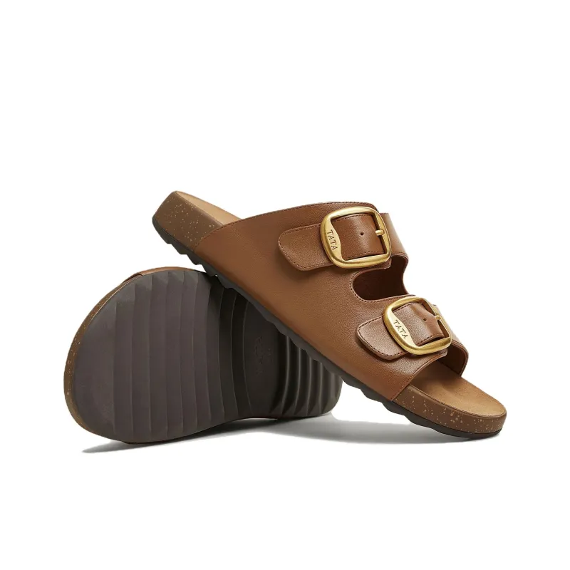 TATA Leather Patchwork Quiet Slide Slippers Women's-3