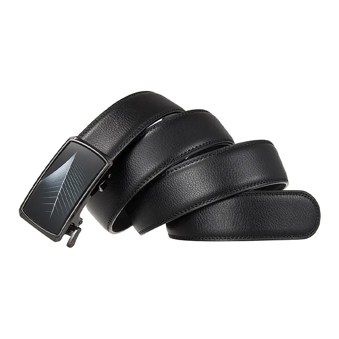 YUZHAOLIN Cow Split Leather Belts Men's Width 3.5CM-3
