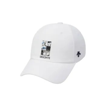 DESCENTE Nylon Baseball Caps Unisex White