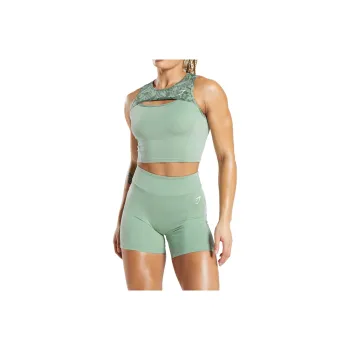 GYMSHARK Sport Vests Women's Willow Tree Green
