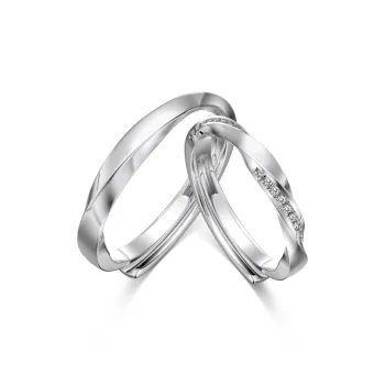 KAILEIFU 925 Sterling Silver Rings Unisex Silver