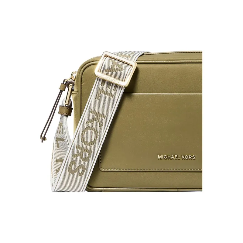 MICHAEL KORS Jet Set Nylon Crossbody Bag Tubas Women's Savannah Green-3