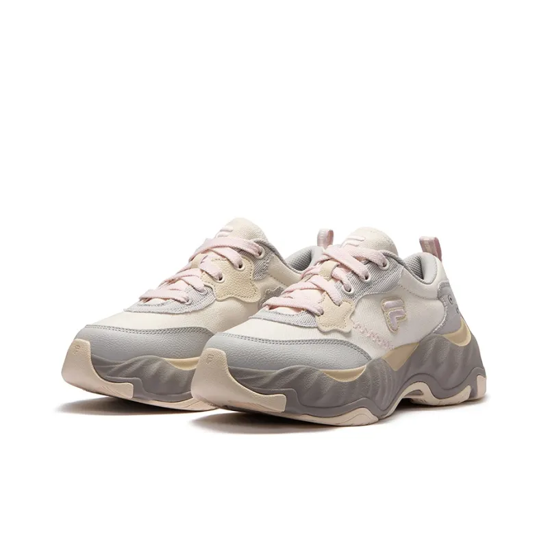 FILA FUSION STARFISH II Low Top Canvas Shoes Women's Cream Ivory Gray-1