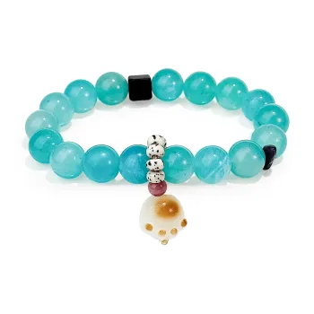 PUTUOSHANWENCHUANG Chalcedony Bracelets Unisex