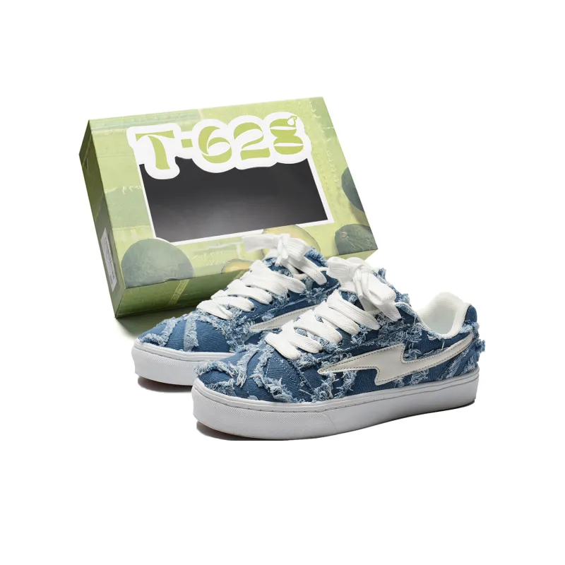 T628 Slip Resistant, Abrasion Resistant, Lightweight, Breathable Low Top Skateboard Shoes Unisex-96