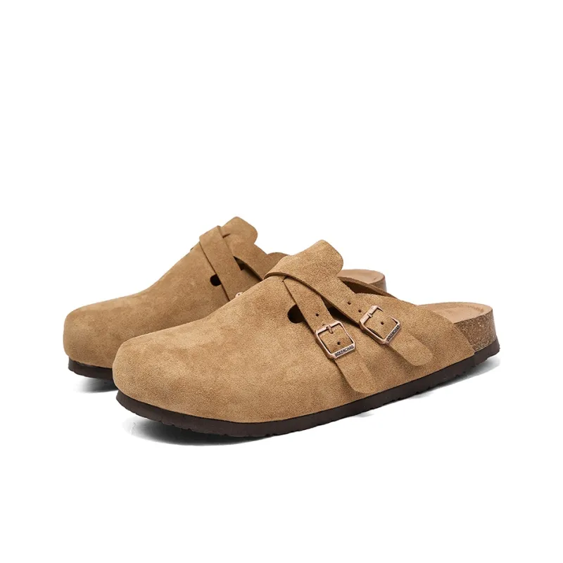 Colorful Creations Cork Sole Quiet, Odor Resistant, Slip Resistant Closed Toe Slippers Unisex Box-2