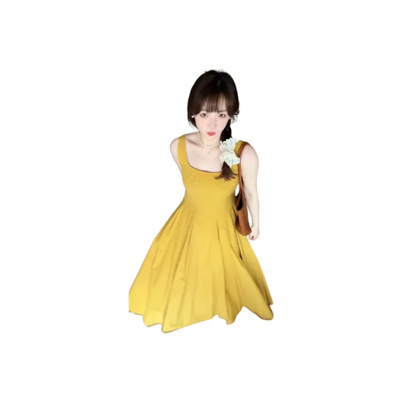 Dior Beauty Slip Dresses Women's Yellow-0