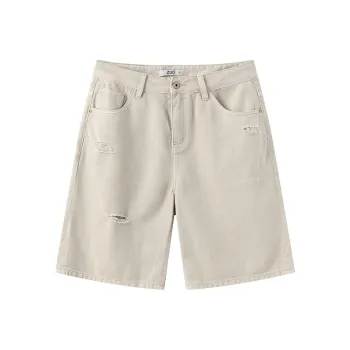 ZUO Denim Shorts Men Apricot