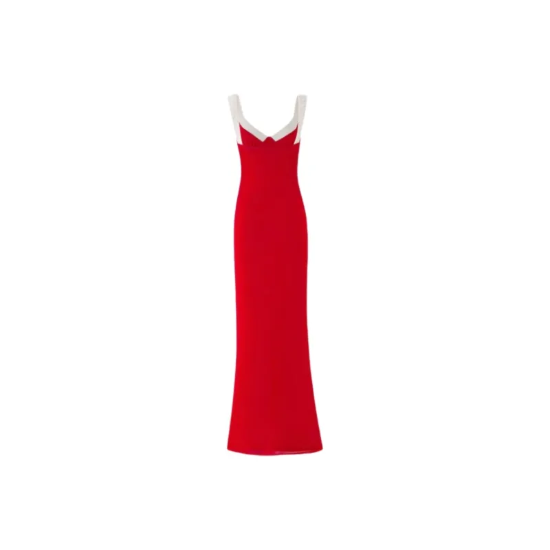 YGPRW Slip Dresses Women's Red-1