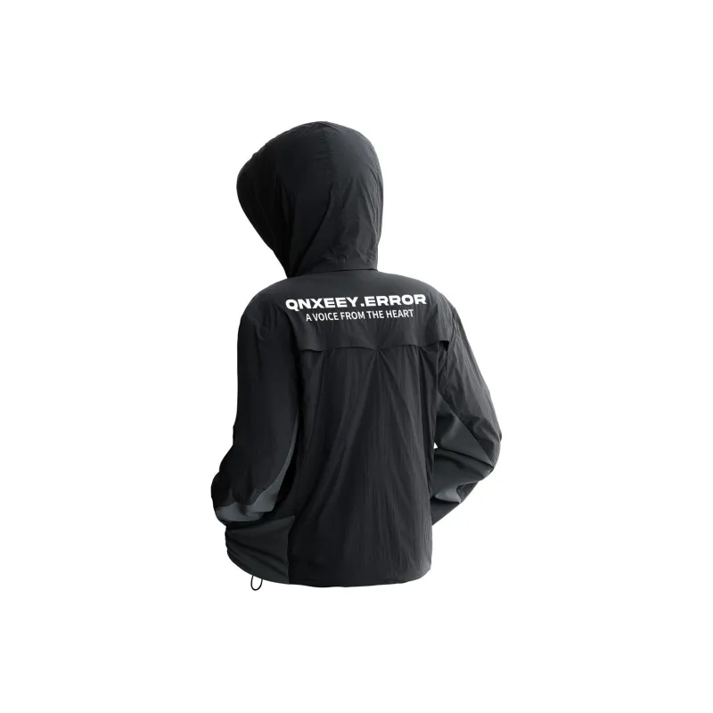 Qnxeey Breathable UV Protection Sun Protection Clothing Unisex-1