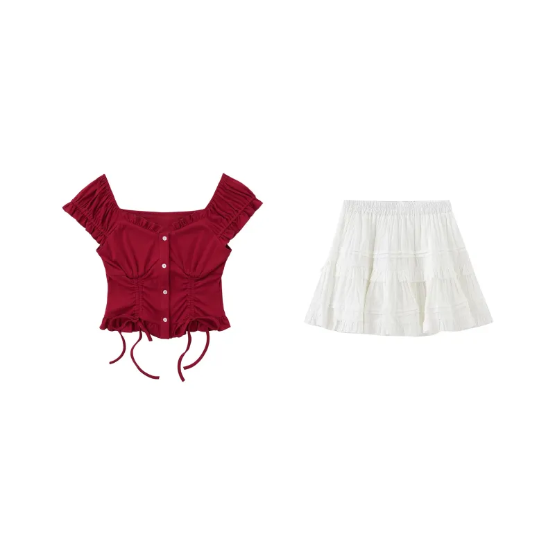 Udon House Two Piece Skirt Sets Women's-0