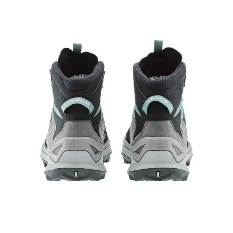Lowa Maddo Slip Resistant, Waterproof, And Breathable Mid Top Outdoor Shoes Women's Gray-3